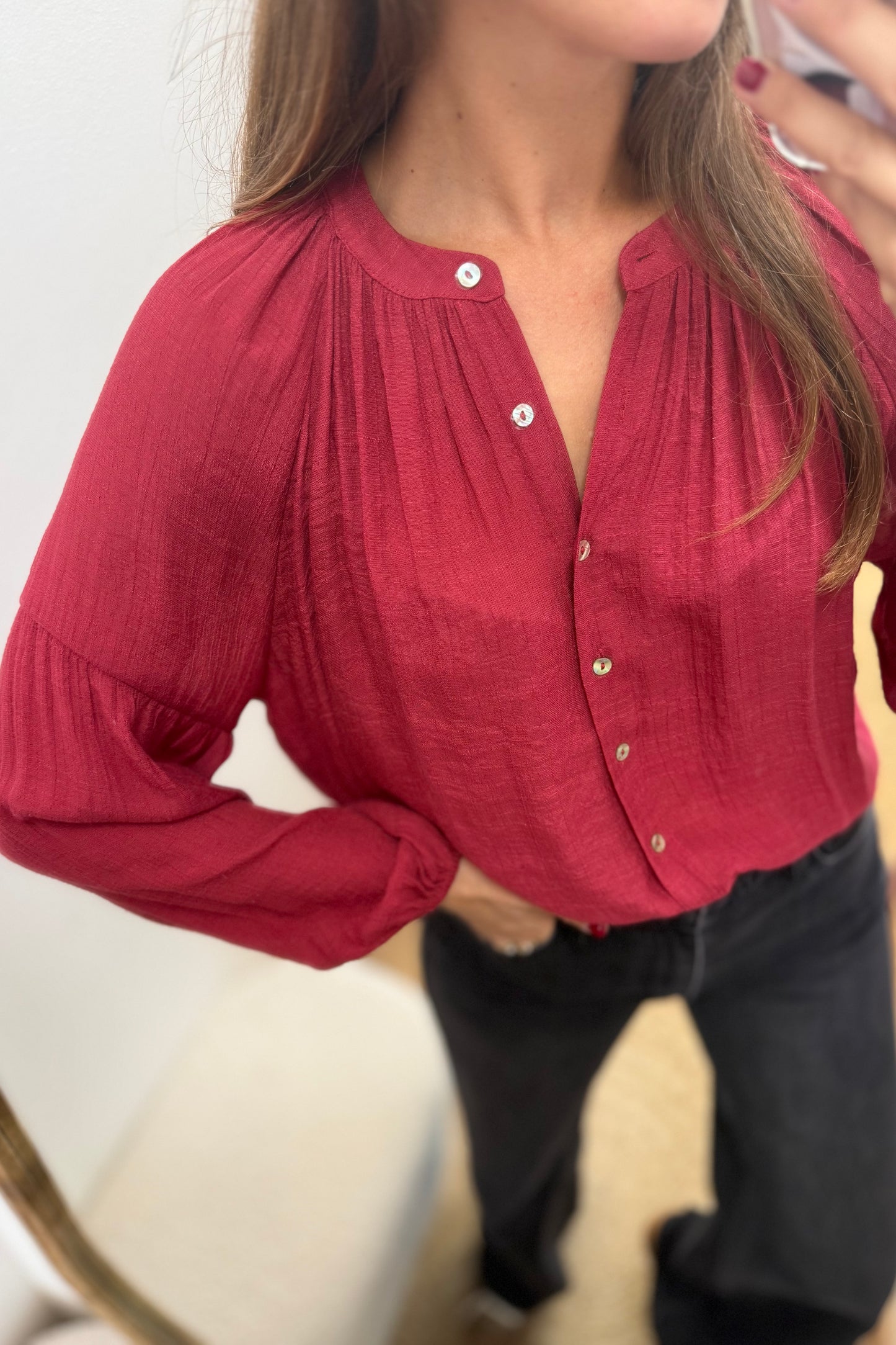 Blouse Alma framboise