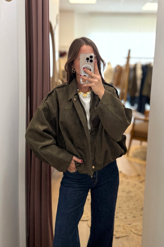 Veste Théa kaki