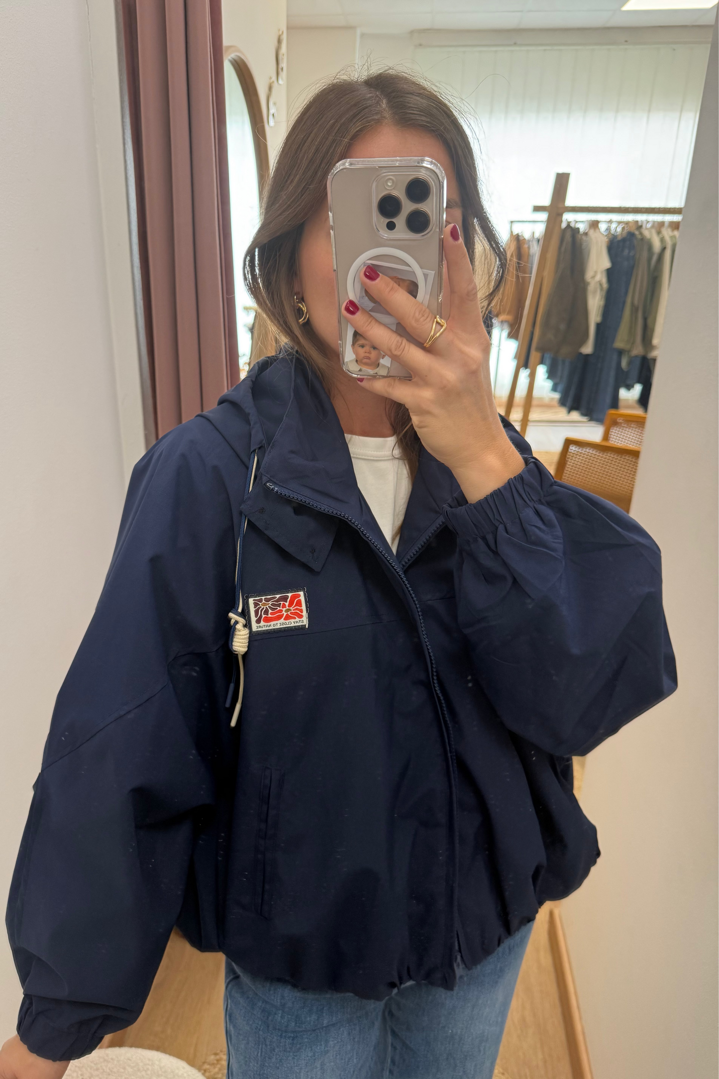 Imperméable Aurèle bleu marine