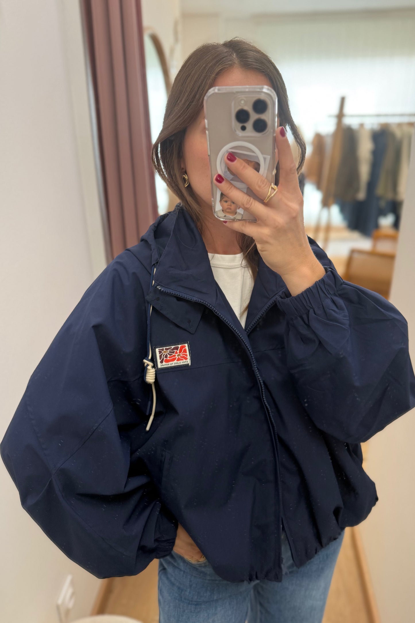 Imperméable Aurèle bleu marine