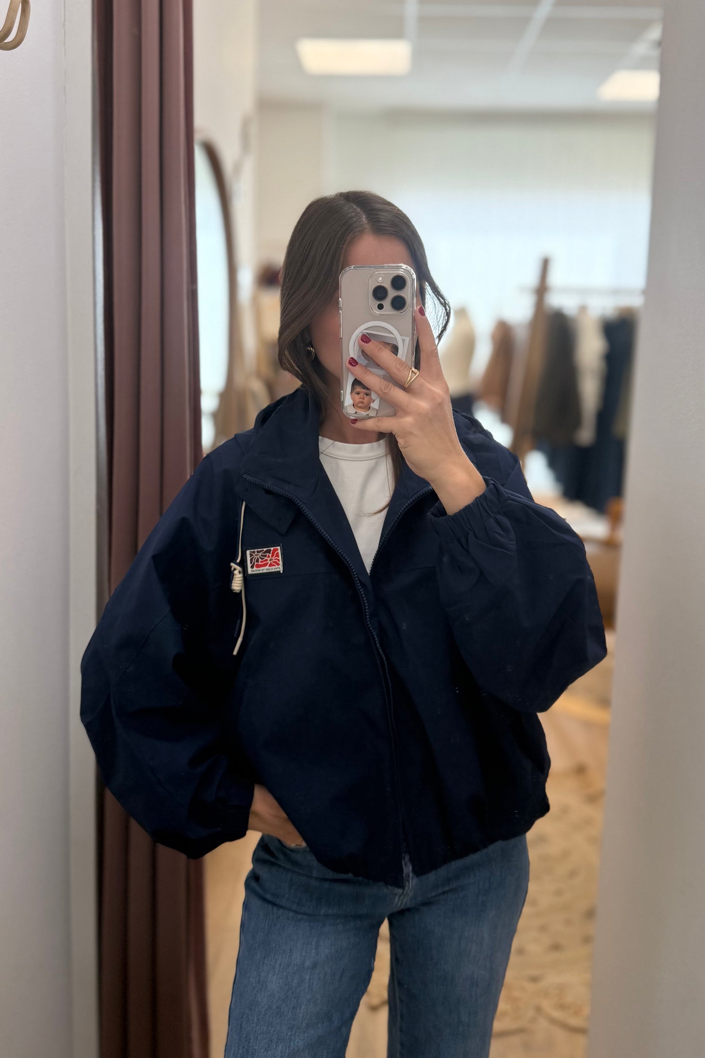 Imperméable Aurèle bleu marine