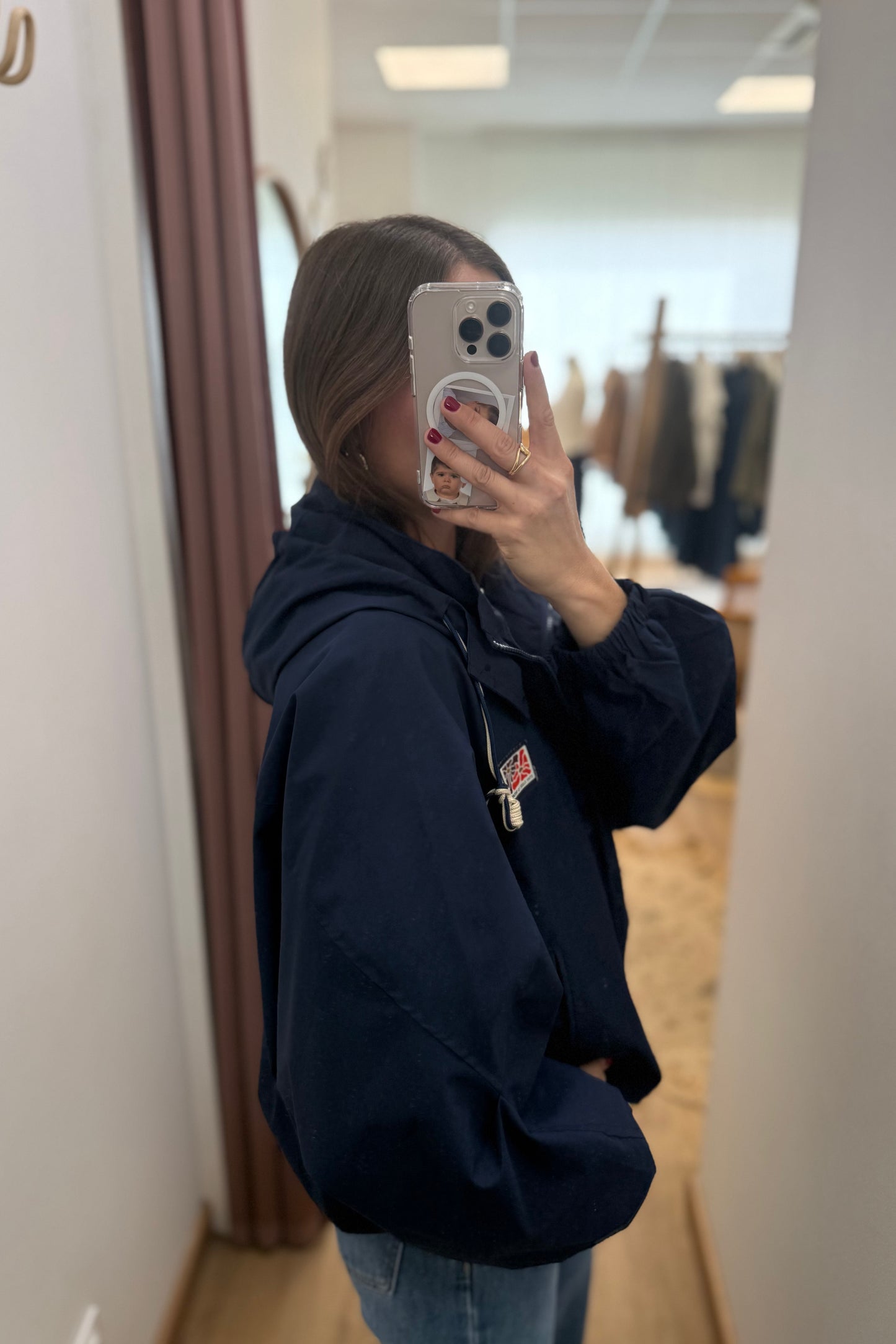 Imperméable Aurèle bleu marine