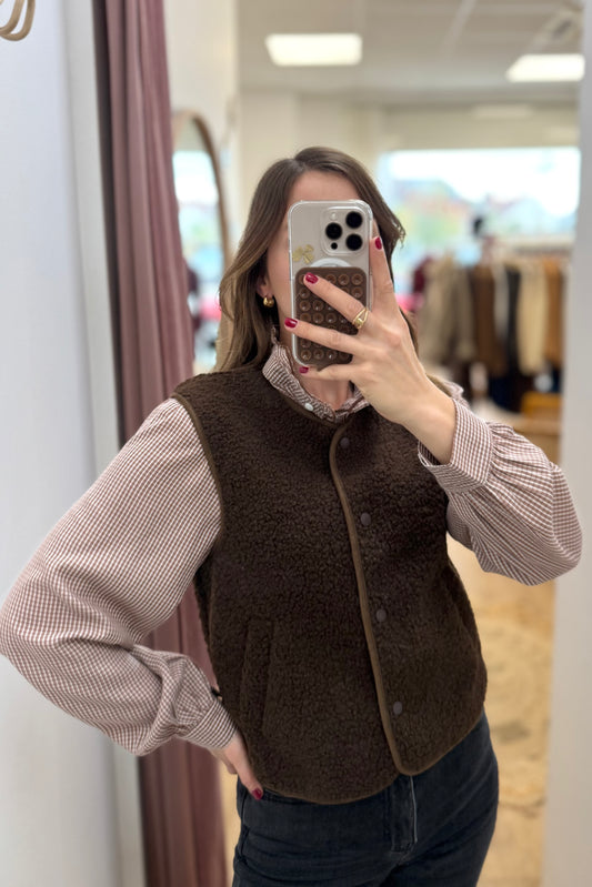 Gilet Corentin choco foncé
