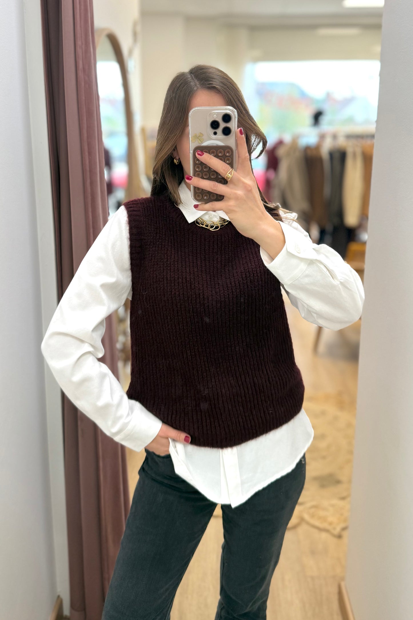 Pull Lucien beige chiné