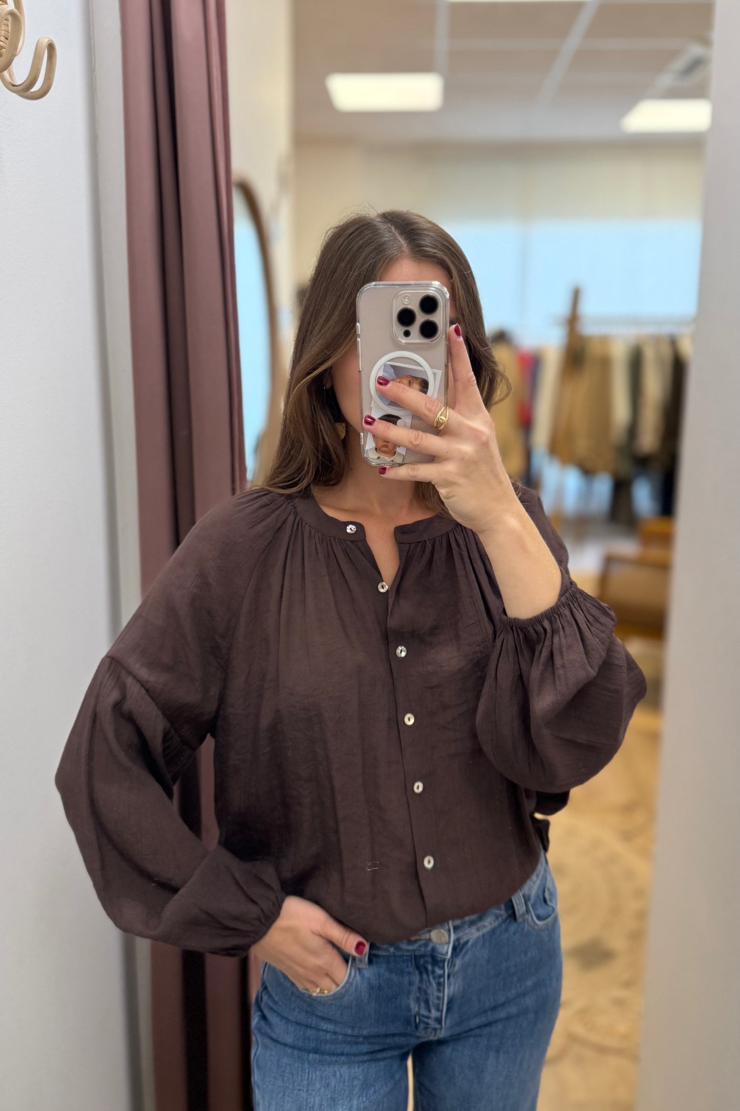 Blouse Alma choco