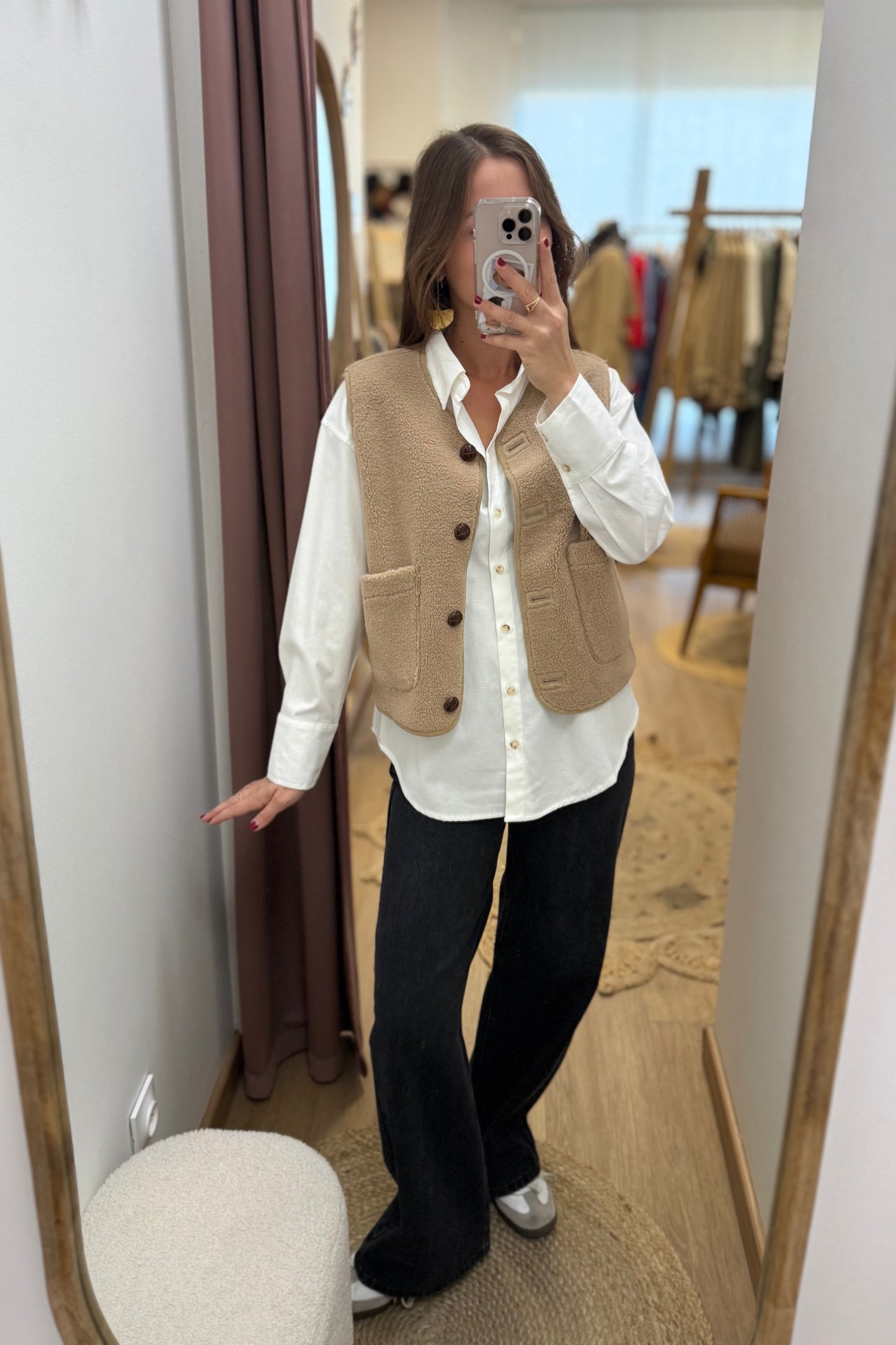 Gilet Ariel taupe
