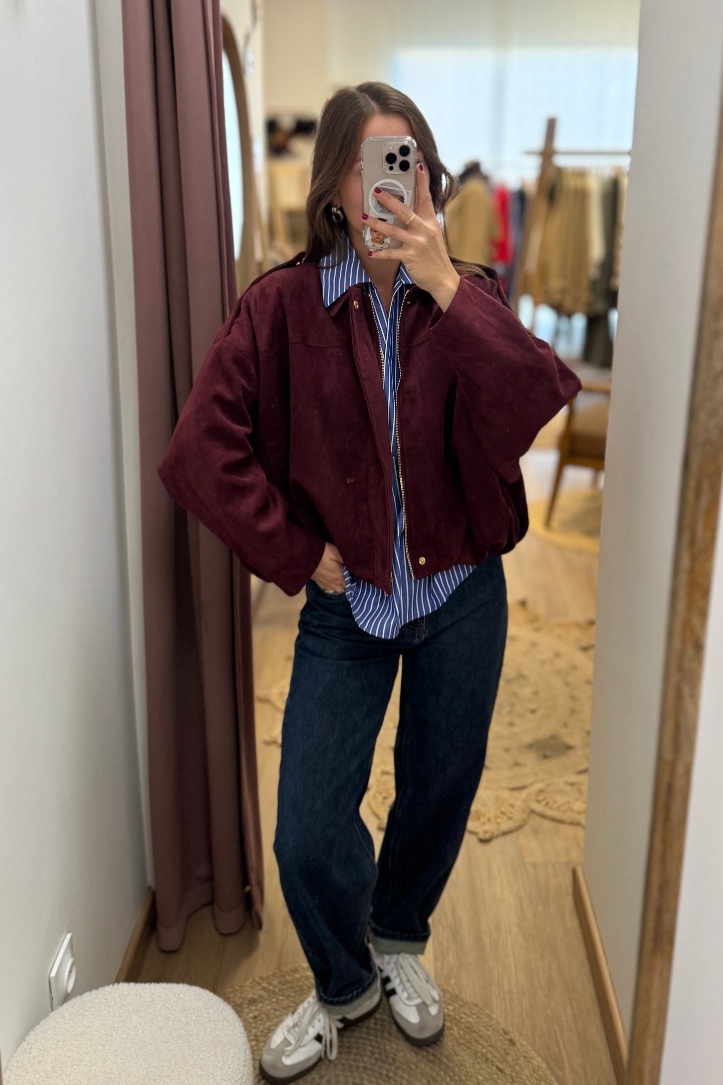 Veste Théa bordeaux
