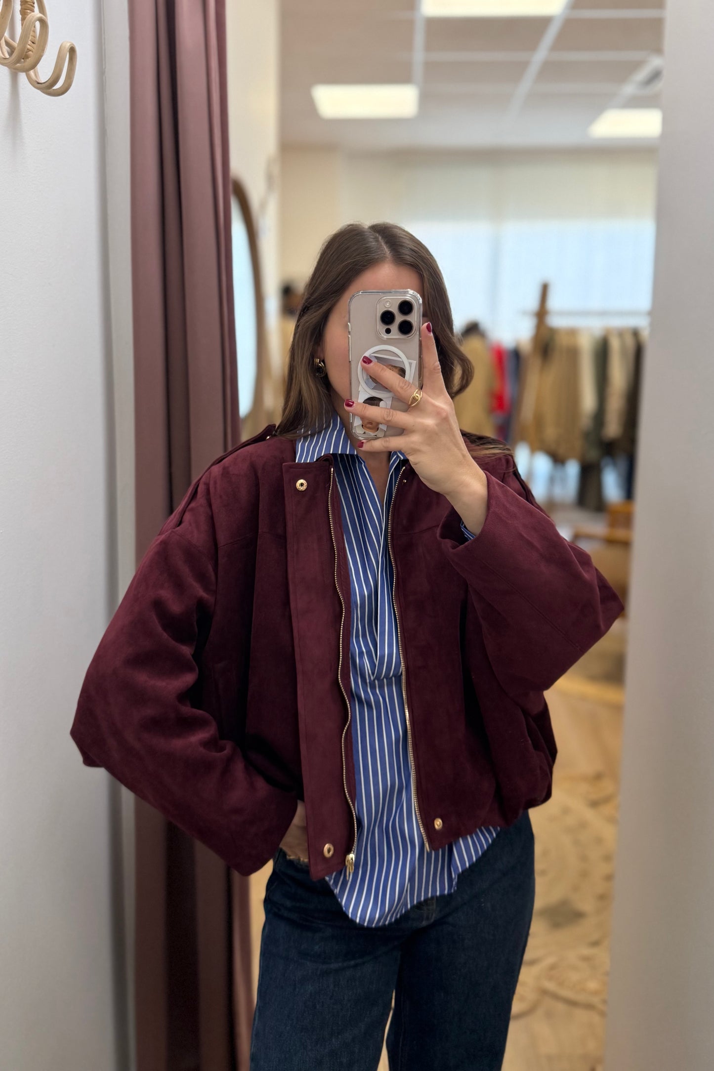 Veste Théa bordeaux