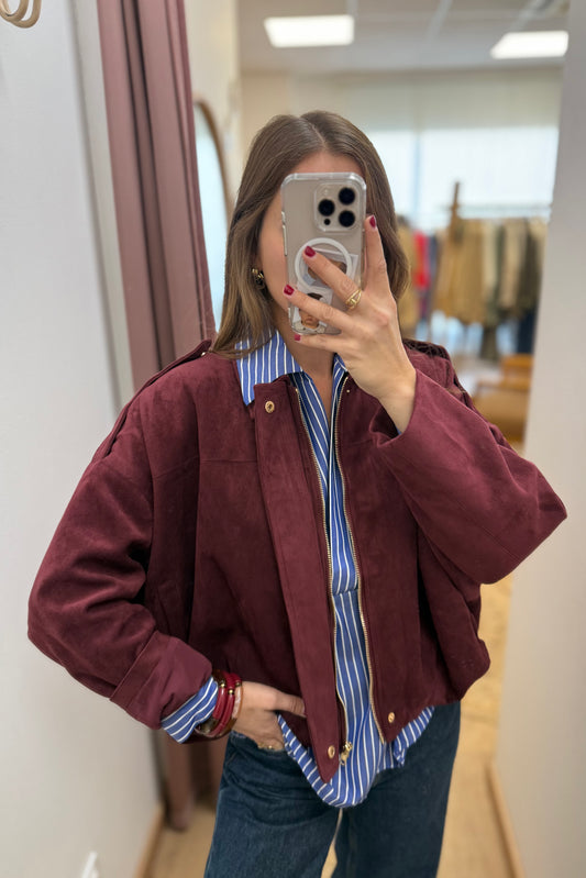 Veste Théa bordeaux