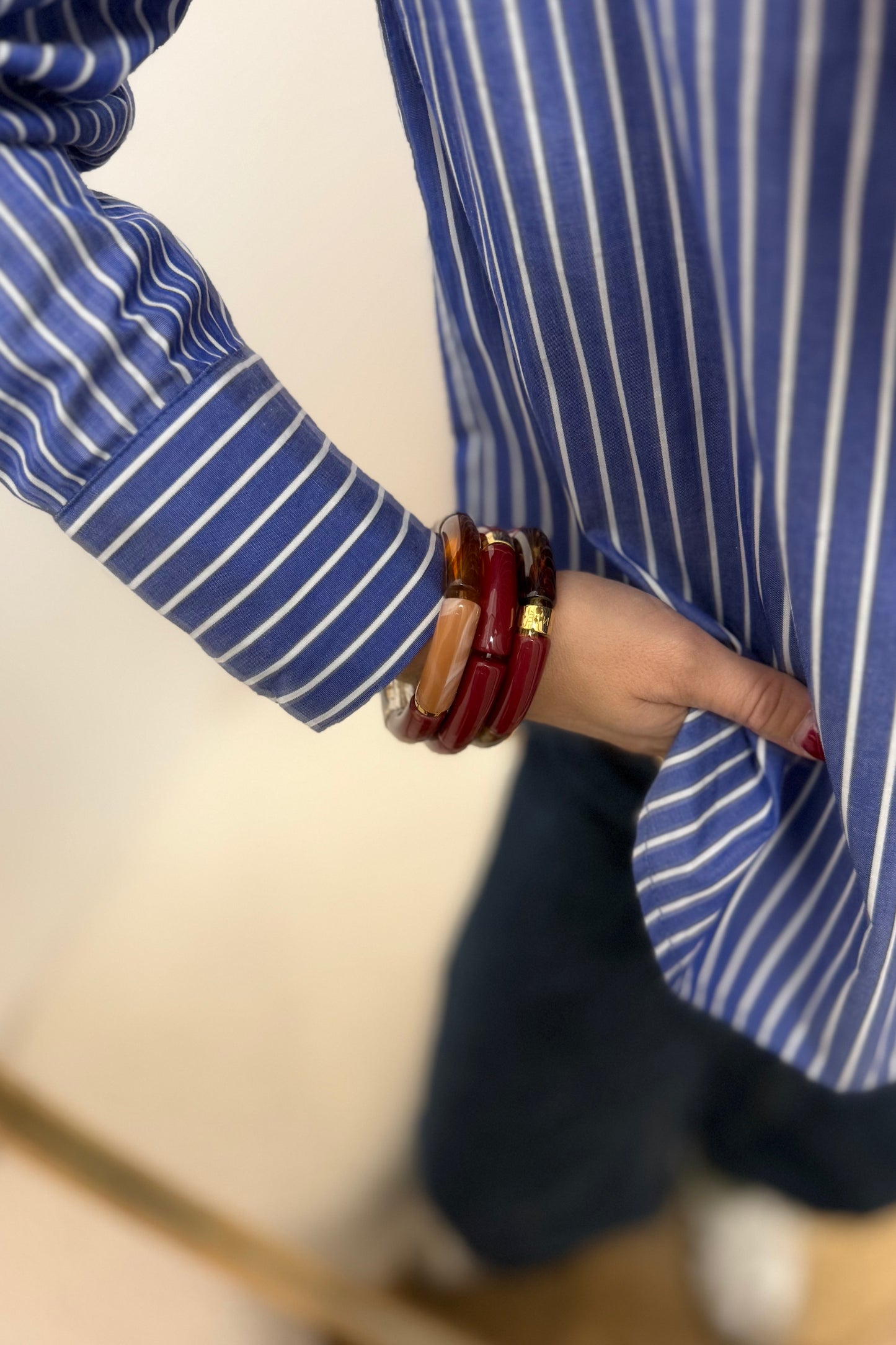 Trio de bracelet bordeaux