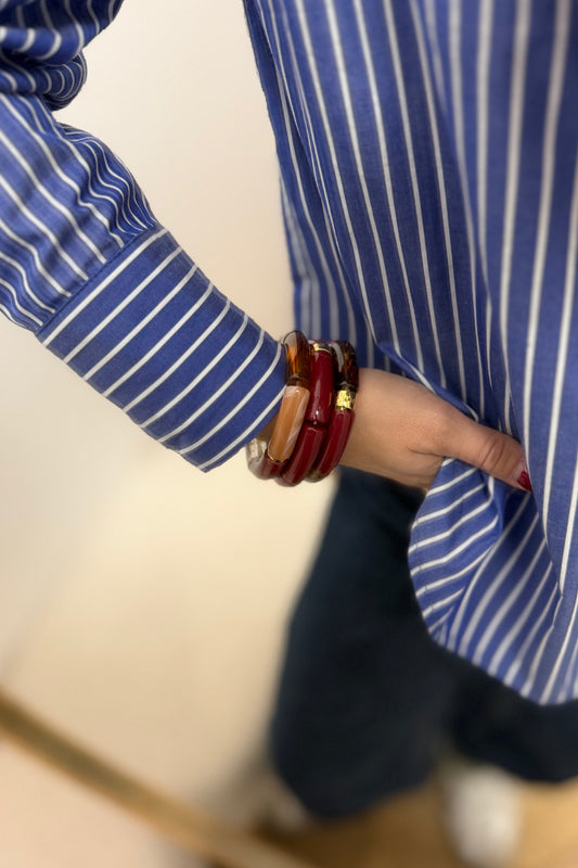 Trio de bracelet bordeaux