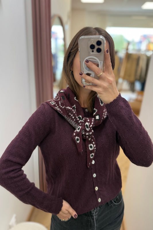 Écharpe Ella bordeaux