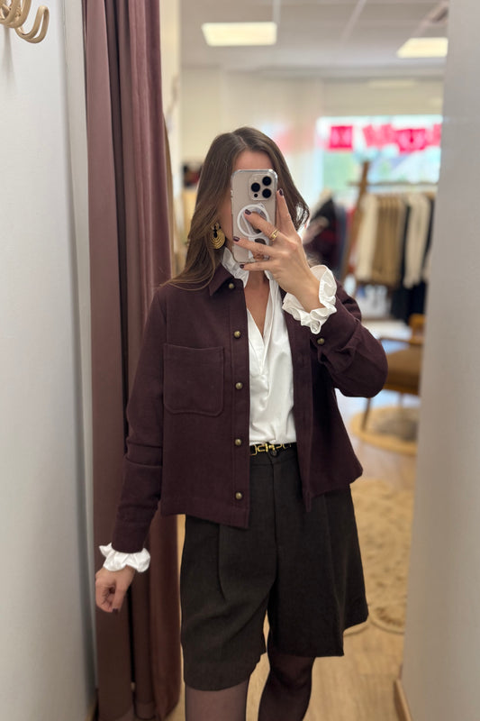 Veste Camélia bordeaux
