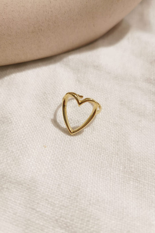 Bague coeur/doré