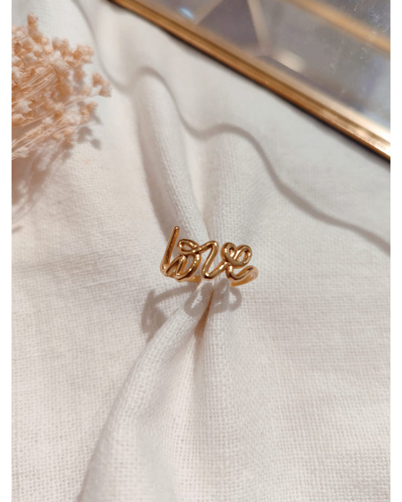 Bague Love doré