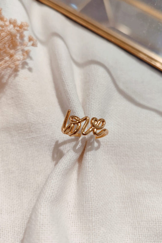 Bague Love doré