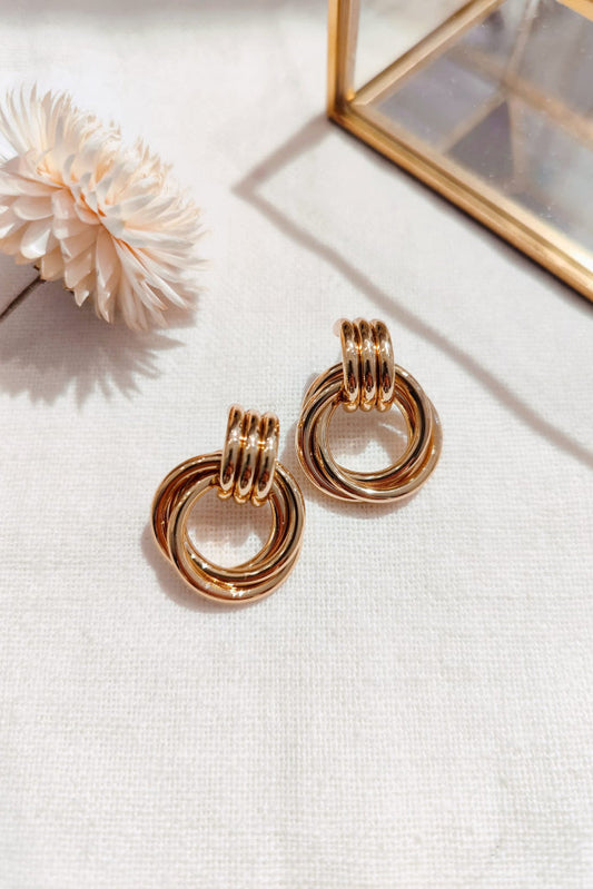 Boucle d'oreille triple anneau